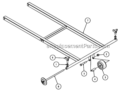 Page U Diagram and Parts List for MK-4030HY  MK Diamond Concrete Saw